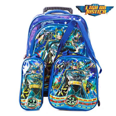 Kit Mochila Infantil Escolar 3d Batman Com Rodinhas - Mochila escolar Menor preço em Kit Mochila Infantil Escolar 3d Batman Com Rodinhas - Mochila escolar