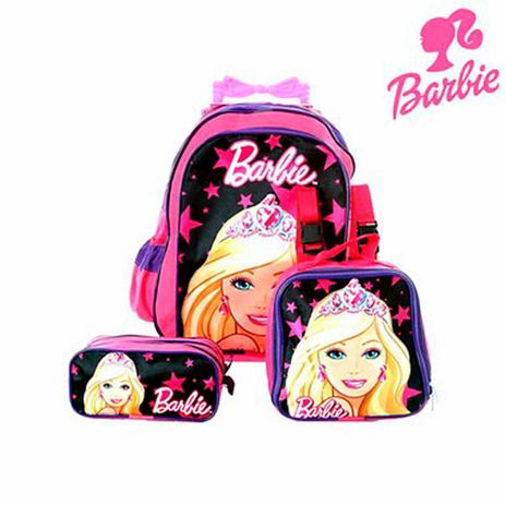 Kit Mochila Infantil Escolar Barbie Com Rodinhas. - Mochila escolar Menor preço em Kit Mochila Infantil Escolar Barbie Com Rodinhas. - Mochila escolar