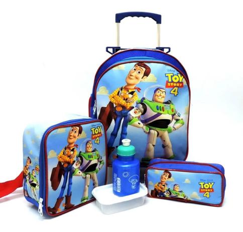 Kit Mochila Infantil Escolar Toy Story Rodinhas Tam Media F5 - proprio Menor preço em Kit Mochila Infantil Escolar Toy Story Rodinhas Tam Media F5 - proprio