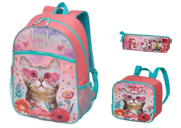 Kit Mochila Infantil Lovely Pets de G Pacific Menor preço em Kit Mochila Infantil Lovely Pets de G Pacific
