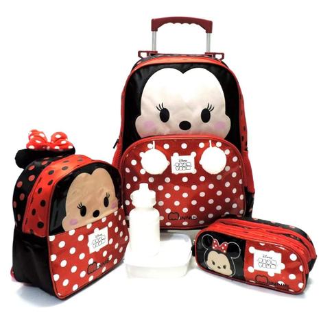 Kit Mochila Infantil Minnie Baby Tsum Rodinhas Tam G Luxcel Menor preço em Kit Mochila Infantil Minnie Baby Tsum Rodinhas Tam G Luxcel