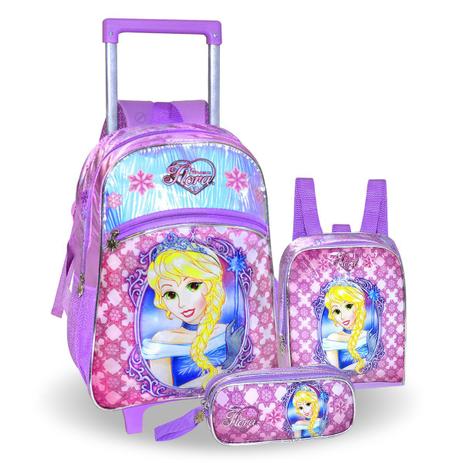 Kit Mochila Infantil Princesas Rodinhas Menina Escolar - Clio - Kit Mochila  Infantil - Magazine Luiza