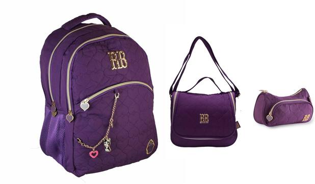 Kit Mochila Juvenil RB8175 + Lancheira + Estojo Rebecca Bonbon Roxo Menor preço em Kit Mochila Juvenil RB8175 + Lancheira + Estojo Rebecca Bonbon Roxo