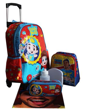 Kit Mochila Luccas Neto Infantil Rodinhas Masculina Lancheira Volta Aulas -  Clio - Kit Mochila Infantil - Magazine Luiza