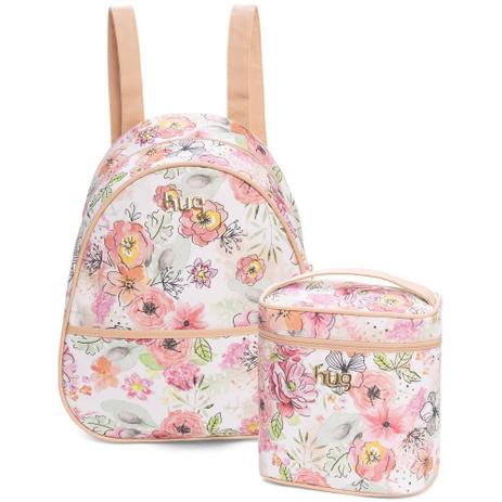 Kit Mochila Maternidade com Frasqueira Térmica Flora - Hug Baby Menor preço em Kit Mochila Maternidade com Frasqueira Térmica Flora - Hug Baby