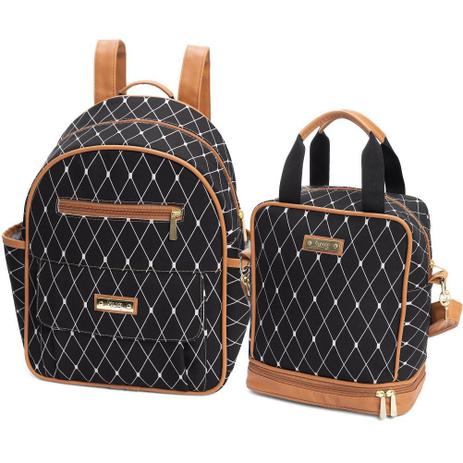 Kit Mochila Maternidade com Frasqueira Térmica Nancy Azul Marinho - Hug Baby Menor preço em Kit Mochila Maternidade com Frasqueira Térmica Nancy Azul Marinho - Hug Baby