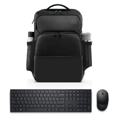 Kit Mochila para Notebook Dell Pro 15,6” + Teclado e Mouse sem fio Dell Pro KM5221W Menor preço em Kit Mochila para Notebook Dell Pro 15,6” + Teclado e Mouse sem fio Dell Pro KM5221W