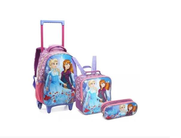 kit mochila rodinha princesas 14546 - seanite Menor preço em kit mochila rodinha princesas 14546 - seanite