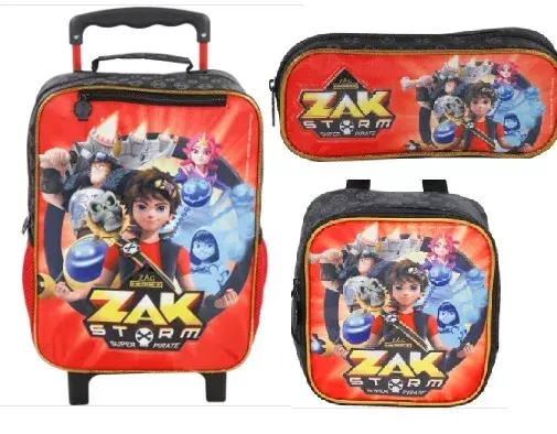 Menor preço em Kit Mochila Rodinha Zak Storm Adventurous Lancheira E Estojo - Xeryus