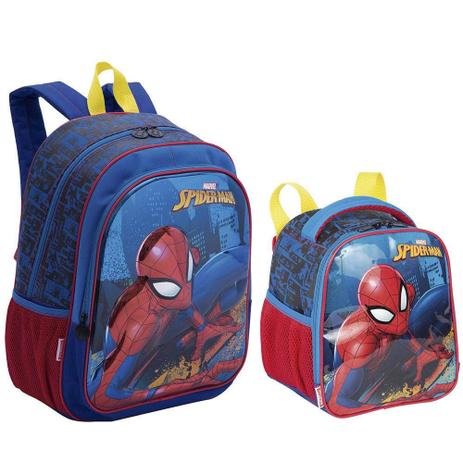 Kit Mochila Spider-man Homem Aranha 19x + Lancheira Original - Sestini Menor preço em Kit Mochila Spider-man Homem Aranha 19x + Lancheira Original - Sestini