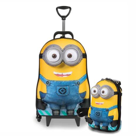 Kit Mochilete 3D c/ 3 Rodinhas e Lancheira Minions Dave - Diplom Menor preço em Kit Mochilete 3D c/ 3 Rodinhas e Lancheira Minions Dave - Diplom