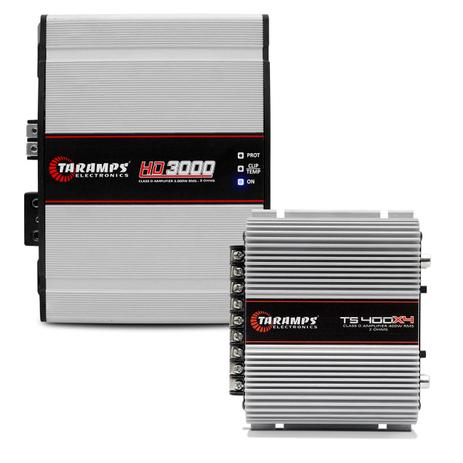 Kit Módulo Amplificador Taramps TS400+Módulo Amplificador Taramps Hd3000 Menor preço em Kit Módulo Amplificador Taramps TS400+Módulo Amplificador Taramps Hd3000