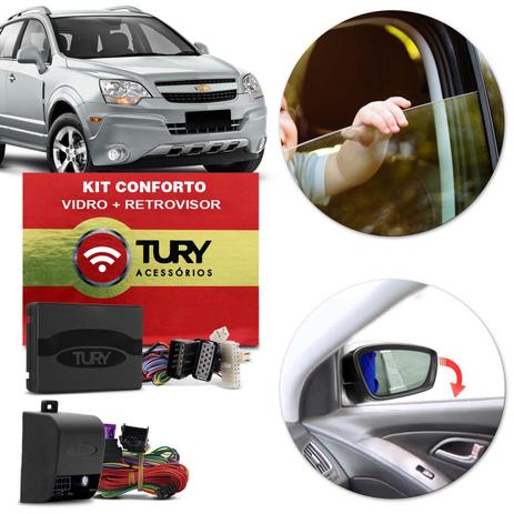 Kit Módulo Conforto Vidro Retrovisor Elétrico Captiva 2008 a 2017 Antiesmagamento Tilt Down Tury Menor preço em Kit Módulo Conforto Vidro Retrovisor Elétrico Captiva 2008 a 2017 Antiesmagamento Tilt Down Tury