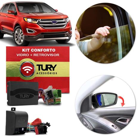 Kit Módulo Conforto Vidro Retrovisor Elétrico Ford Edge 2008 a 2016 Antiesmagamento Tilt Down Tury Menor preço em Kit Módulo Conforto Vidro Retrovisor Elétrico Ford Edge 2008 a 2016 Antiesmagamento Tilt Down Tury