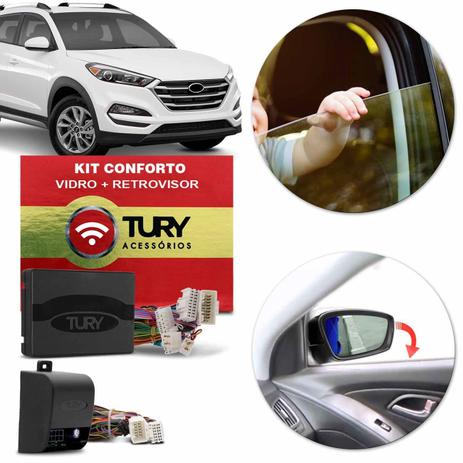 Kit Módulo Conforto Vidro Retrovisor Elétrico New Tucson 2017 a 2019 Antiesmagamento Tilt Down Tury Menor preço em Kit Módulo Conforto Vidro Retrovisor Elétrico New Tucson 2017 a 2019 Antiesmagamento Tilt Down Tury
