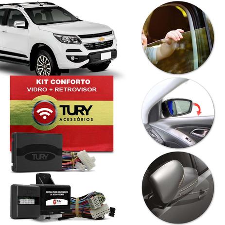 Kit Módulo Conforto Vidro Retrovisor Elétrico S10 LTZ 2012 a 2016 Antiesmagamento Tilt Down Tury Menor preço em Kit Módulo Conforto Vidro Retrovisor Elétrico S10 LTZ 2012 a 2016 Antiesmagamento Tilt Down Tury