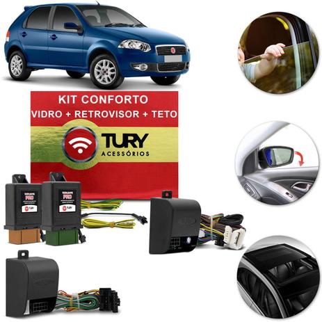 Kit Módulo Conforto Vidro Retrovisor Teto Solar Elétrico Palio 2010 a 2014 Antiesmagamento Tury Menor preço em Kit Módulo Conforto Vidro Retrovisor Teto Solar Elétrico Palio 2010 a 2014 Antiesmagamento Tury