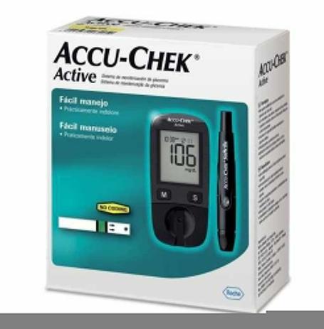 Kit Monitor Accu-Chek Active Controle de Glicemia - Roche Menor preço em Kit Monitor Accu-Chek Active Controle de Glicemia - Roche