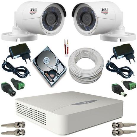 Kit Monitoramento 2 Câmeras JFL Híbrida Infravermelho AHD 1.0 Mp + DVR JFL 4 canais Menor preço em Kit Monitoramento 2 Câmeras JFL Híbrida Infravermelho AHD 1.0 Mp + DVR JFL 4 canais