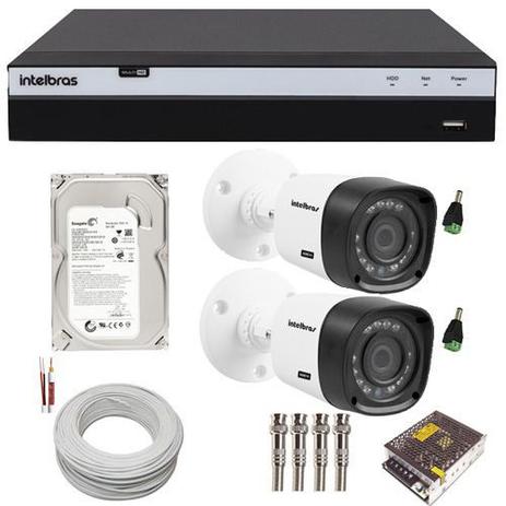 Kit Monitoramento Intelbras Full HD 2 Câmeras 1220B Full HD 1080p 2 Megapixel DVR MHDX 3004 Full HD Menor preço em Kit Monitoramento Intelbras Full HD 2 Câmeras 1220B Full HD 1080p 2 Megapixel DVR MHDX 3004 Full HD