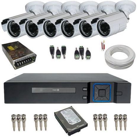 Kit Monitoramento Residencial 6 Câmeras infravermelho AHD 1.3 Mp 720p DVR 8 Canais Acesso Nuvem - Dvr anko Menor preço em Kit Monitoramento Residencial 6 Câmeras infravermelho AHD 1.3 Mp 720p DVR 8 Canais Acesso Nuvem - Dvr anko