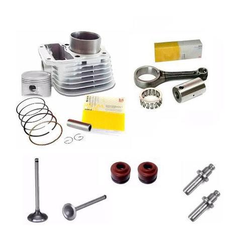 Kit Motor Biela Titan 125 99 00 01 Cilindro Valvula Retentor - Metal leve + corteco é boa?