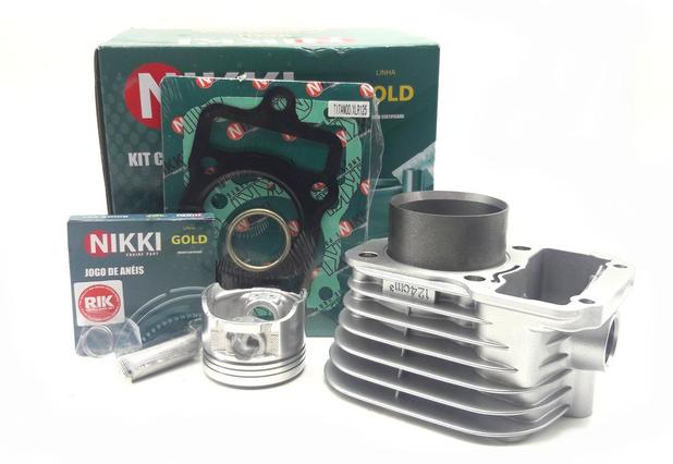 Kit Motor Cilindro Nikki Pistão Anéis Titan 125 2000 Xlr125 Menor preço em Kit Motor Cilindro Nikki Pistão Anéis Titan 125 2000 Xlr125