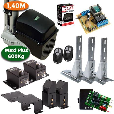 Kit Motor Portão Basculante 1/3 Hp Maxi Plus 1,40 m 1 Tx Car 2 Travas 3 Suportes - Rcg é boa?