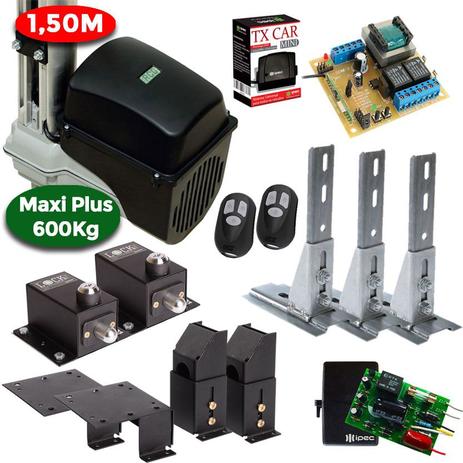 Kit Motor Portão Basculante 1/3 Hp Maxi Plus 1,50 m 1 Tx Car 2 Travas 3 Suportes - Rcg é boa?