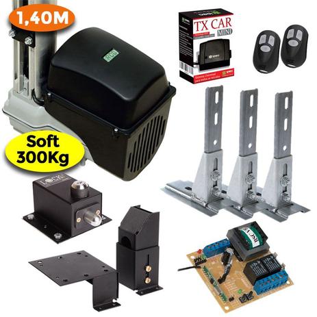 Kit Motor Portão Basculante 1/5 Hp Soft 1,40 m Trava 3 Suportes 1 Tx Car - Rcg Menor preço em Kit Motor Portão Basculante 1/5 Hp Soft 1,40 m Trava 3 Suportes 1 Tx Car - Rcg