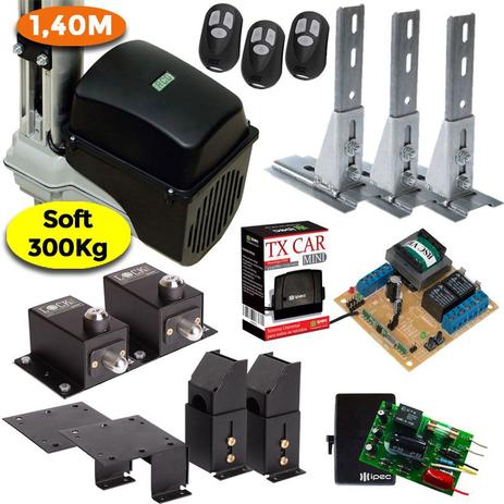 Kit Motor Portão Basculante 1/5 Hp Soft 1,40 m Tx Car 2 Travas 3 Suportes 3 Controles - Rcg Menor preço em Kit Motor Portão Basculante 1/5 Hp Soft 1,40 m Tx Car 2 Travas 3 Suportes 3 Controles - Rcg