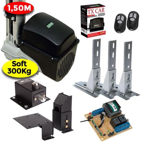 Kit Motor Portão Basculante 1/5 Hp Soft 1,50 m Trava 3 Suportes 1 Tx Car - Rcg Menor preço em Kit Motor Portão Basculante 1/5 Hp Soft 1,50 m Trava 3 Suportes 1 Tx Car - Rcg