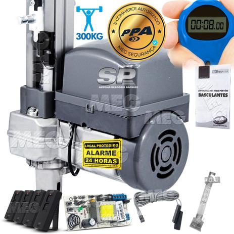 Kit Motor Ppa Portão Eletrônico Basculante 300kg 4 Control Menor preço em Kit Motor Ppa Portão Eletrônico Basculante 300kg 4 Control