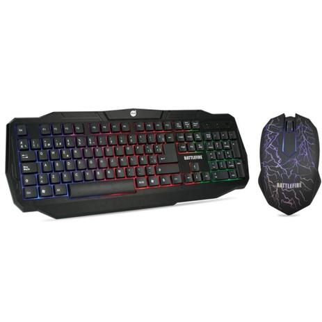 Kit Mouse e Teclado Gamer DAZZ Battlefire USB LED Menor preço em Kit Mouse e Teclado Gamer DAZZ Battlefire USB LED