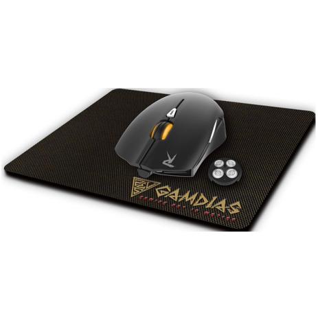 Kit Mouse Gamer GAMDIAS OUREA E1 4000DPI + Mouse PAD NYX E1 Menor preço em Kit Mouse Gamer GAMDIAS OUREA E1 4000DPI + Mouse PAD NYX E1