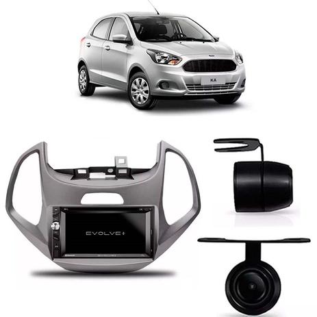 Kit Multimídia Evolve + /câmera Ré/moldura Rádio 2din Ka - Sp acessórios Menor preço em Kit Multimídia Evolve + /câmera Ré/moldura Rádio 2din Ka - Sp acessórios