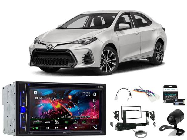 Kit Multimídia Pioneer AVH-A208BT + Mold 2din + Cam de ré + Chicotes + Interface New Corolla 2018 é boa?
