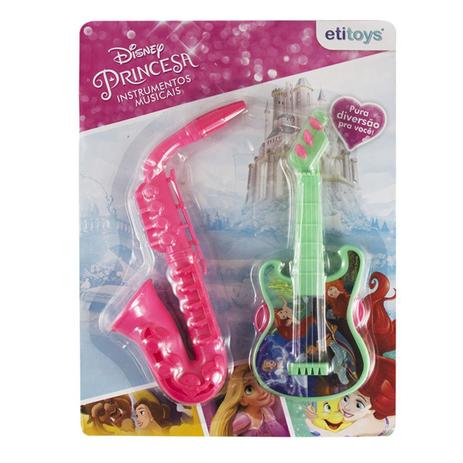 Kit Musical Bandinha Saxofone e Pandeiro Princesas Disney - Etitoys Menor preço em Kit Musical Bandinha Saxofone e Pandeiro Princesas Disney - Etitoys
