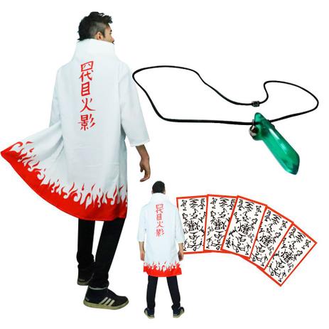 Kit Naruto C/ Manto do Minato Hokage Cosplay + Colar Tsunade - Point Geeks  - Kits / Conjuntos de Joias e Bijuterias - Magazine Luiza