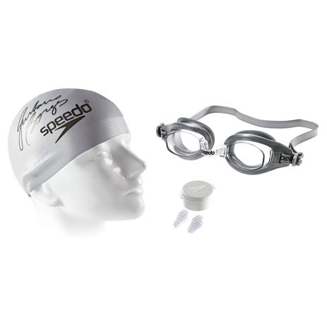 Kit Natação Swim Óculos Protetor Ouvido E Touca Prata Speedo é boa?