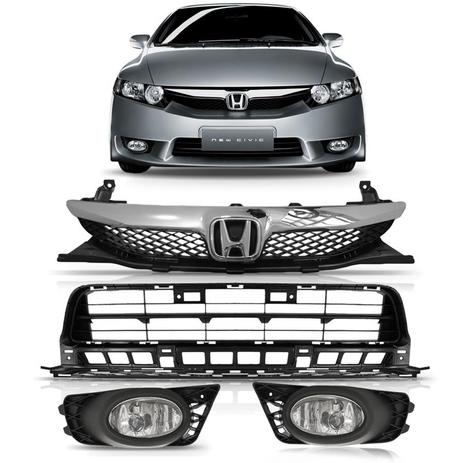 Kit New Civic 2009 Á 2011 Grade Inferior + Superior + Milha - Sp acessórios é boa?