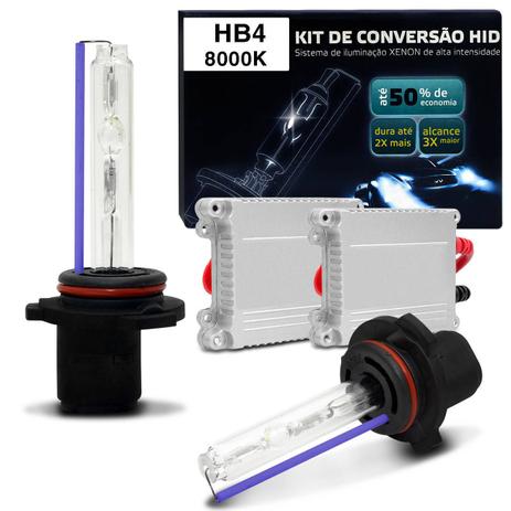 Kit New Xênon Completo HB4 8000K 35W 12V Lâmpada Tonalidade Azulada com reator e Plug And Play - Na tela Menor preço em Kit New Xênon Completo HB4 8000K 35W 12V Lâmpada Tonalidade Azulada com reator e Plug And Play - Na tela