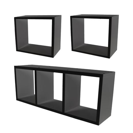 picture Nichos Magazine Luiza kit nichos decorativos mdf ambientes 11 preto mobes mobes design