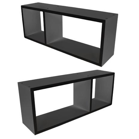 photo Nichos Magazine Luiza kit nichos decorativos mdf pretos ambientes 10 mobes mobes design