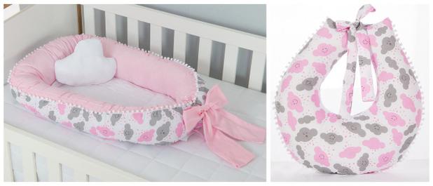 Kit Ninho Redutor 3 Peças + Almofada Amamentação Nuvem Rosa Bebê - LuckBaby Menor preço em Kit Ninho Redutor 3 Peças + Almofada Amamentação Nuvem Rosa Bebê - LuckBaby
