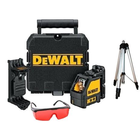 Kit Nível à Laser Automático 15M DW088K + Tripé + Óculos DEWALT Menor preço em Kit Nível à Laser Automático 15M DW088K + Tripé + Óculos DEWALT