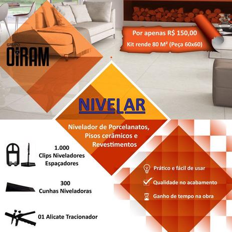 Kit Nivelador de Pisos, Porcelanatos e Revestimentos - 1.000 Clips +300 Cunhas +01 Alicate - Nivelar é boa?