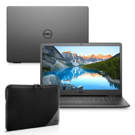 Kit Notebook Dell Inspiron i3501-M25PC 15.6” HD 10ª Ger. Intel Core i3 4GB 256GB SSD Windows 10 Preto + Capa Essential Menor preço em Kit Notebook Dell Inspiron i3501-M25PC 15.6” HD 10ª Ger. Intel Core i3 4GB 256GB SSD Windows 10 Preto + Capa Essential
