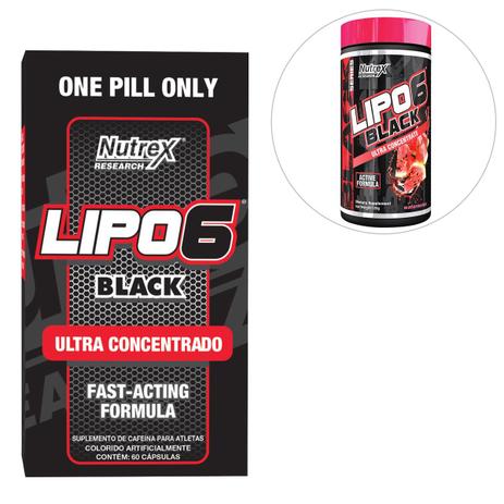 Kit Nutrex Lipo 6 Black Ultra Concentrado 60 Cáps + Lipo 6 Black Powder Ultra Concentrate 120g Menor preço em Kit Nutrex Lipo 6 Black Ultra Concentrado 60 Cáps + Lipo 6 Black Powder Ultra Concentrate 120g