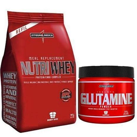 Kit Nutri Whey Chocolate + Glutamine 300g - IntegralMédica - Integralmedica é boa?